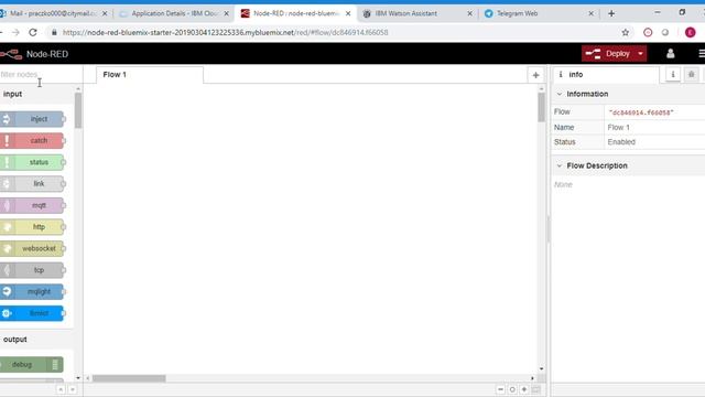 Integrating NodeRed with Telegram