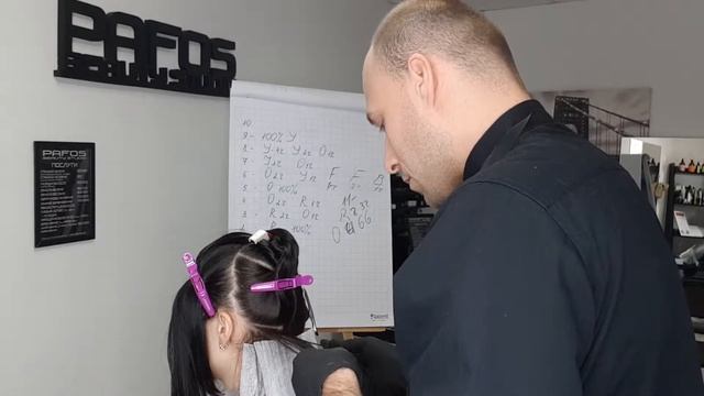 Осветление на тёмных волосах.