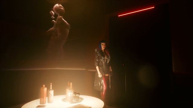 Cyberpunk 2077  - знакомство с Эвелин Паркер в баре. Первая встреча