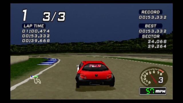 Classic PS1 Game Ford Racing on PS3 in HD 1080p смотреть онлайн