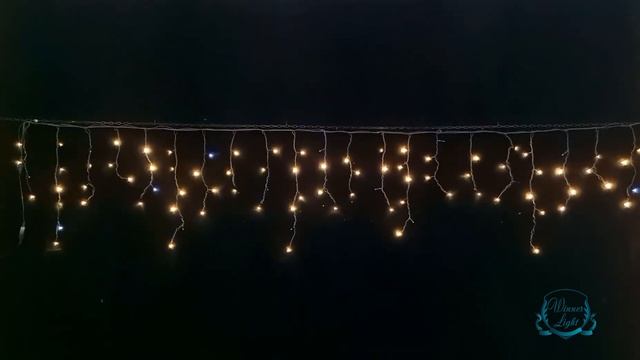 Гирлянда Бахрома ПВХ Тепло-белая на черном проводе ww 02 6B 480+ смотреть онлайн