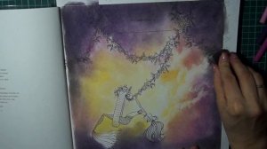 Фон сухой пастелью