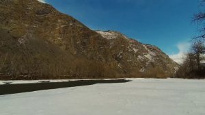 Горный Алтай. Весна в долине реки Чулышман. Таймлапс.