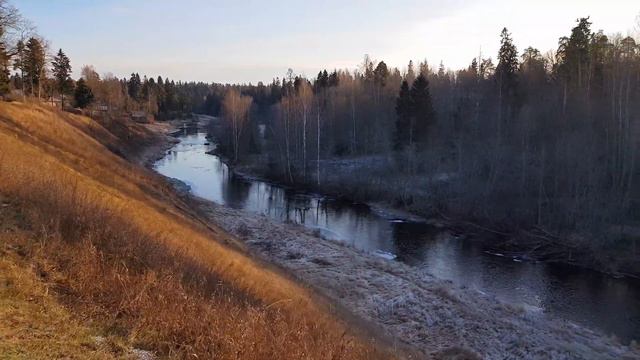 По Оредежу у Старосиверской, конец ноября...  2019 г.