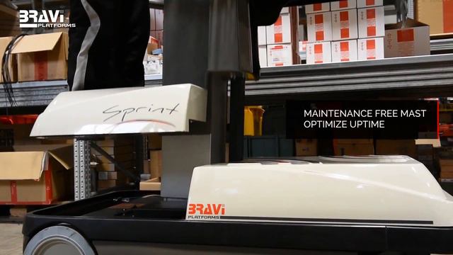 Подъемная платформа для магазина и склада Bravi Sprint Spin Go - подъемник - КИИТ смотреть онлайн