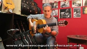 Maximiano Fontiveros 2005 flamenco guitar for sale played by Pedro Javier González