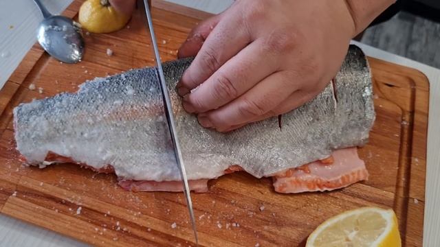 Форель на мангале. результат просто огонь!!!