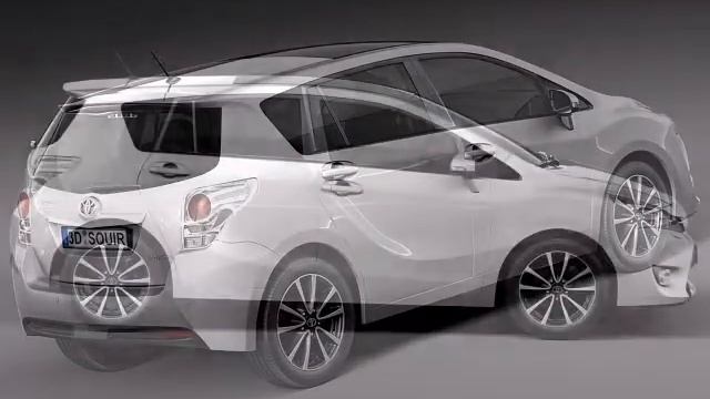 3D Model 3D Models Toyota Corolla Verso 2014 3D Model at 3DExport.com смотреть онлайн