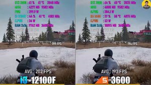 Core i3 12100F vs Ryzen 5 3600 - Test in 10 Games | Core i3 12100F Gaming Performance