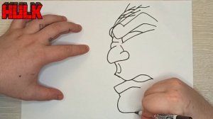 How to draw Red Hulk / Rulk / Как нарисовать Красного Халка / Ралка. Рисуем вместе Челлендж.