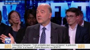 Moscovici : « L'afflux des migrants a un impact positif sur la croissance européenne » (08/05/2016)