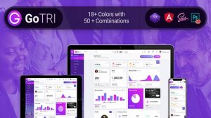 GoTRI Admin Dashboard HTML Bootstrap Angular 7 Starter Kit Template | Themeforest Website Templates