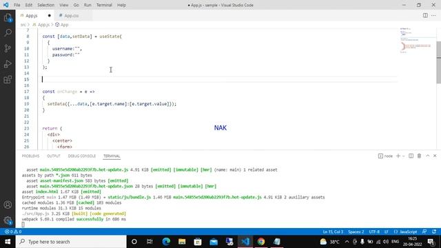 onSubmit event in React JS - React JS - 16