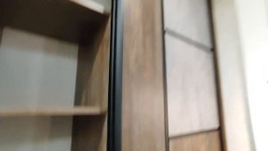 Встроенный шкаф купе и комод в спальню в стиле Лофт
