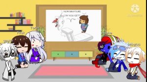 undertale react to sans (funny videos/sans vs Jevil) part 3