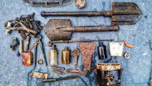 раскопки немецких блиндажей #4