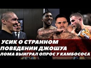 Усик о странном поведении Джошуа / Ломаченко выиграл опрос Камбососа / FightSpace