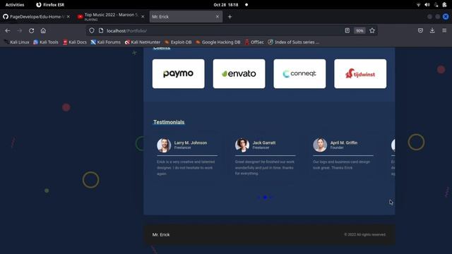 RESPONSIVE ONLINE PORTFOLIO IN PHP | FREE SOURCE CODE смотреть онлайн