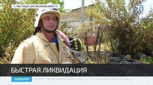 Огнеборцы оперативно потушили пожар во дворе жилого дома