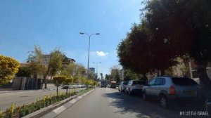 HADERA • Driving through the city • ISRAEL 2021 • 4K