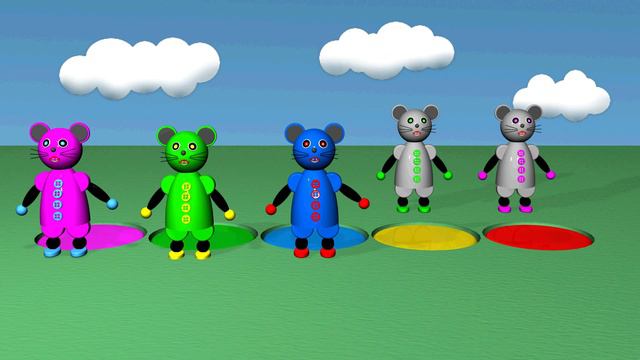 Учим ЦВЕТА | Мультфильм - Цветные мыши #учимцвета #мультфильм