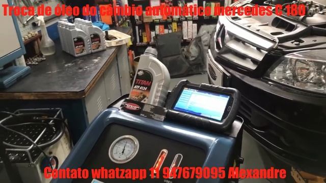 Troca de óleo do câmbio automático Mercedes C180 2011 - Imperador do óleo lubrificantes