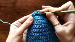 Рюкзак крючком из шнура для начинающих. Часть 5. Убавки на Клапане.