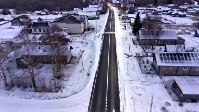 село Волосово с высоты птичьего полёта