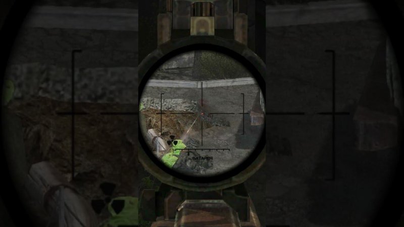 ПРЯМО В ГЛАЗ - Сталкер ОП 2.2 Mod Pack LSC short #shorts