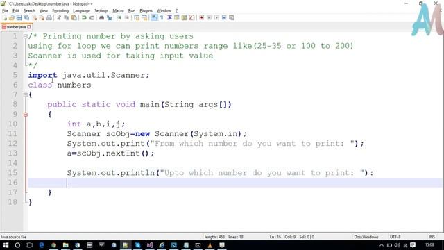 How to Print numbers range in Java смотреть онлайн