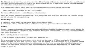 Bugzilla error: Can't locate object method quit via package "Net::SMTP::SSL" line 365