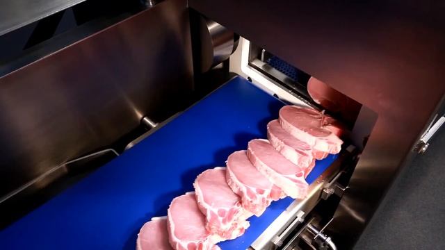 Пищевое оборудование - машина для нарезания мяса на стейки и ломтики