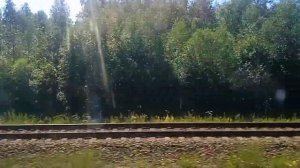 Электропоезд ЭТ2М - 068 маршрут: Санкт - Петербург ФИНБАН - Выборг. 30.07.2023 11:58 - 14:12.