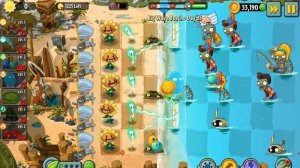 РАСТЕНИЯ против ЗОМБИ 2 или PLANTS vs ZOMBIES 2. Пляжная волна: 25 уровень