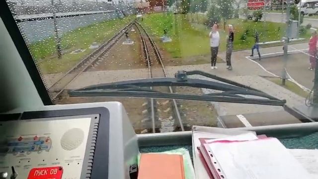 Работа Тчмп на тепловозе ТУ10 001 со свистком от ЭТ4А.