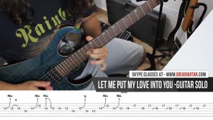 Let Me Put My Love Into You AC DC Solo - with TAB