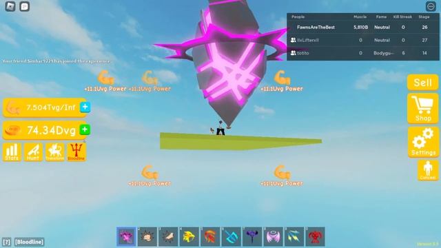 grinding to 6th super class in Lifting Simulator Roblox смотреть онлайн