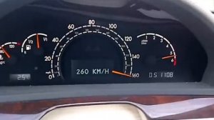 S600 0-318 km/h Mercedes W220 V12 biturbo acceleration
