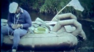 Сплав по р. Большой Кемчуг в 1982 г. Снят на кинокамеру 8 мм.