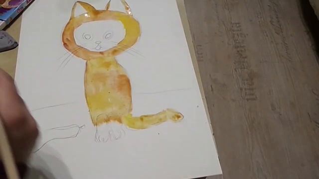 Рисуем котенка из мультика "Котёнок по имени Гав" смотреть онлайн