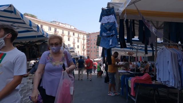 Napoli, Vomero Market & shopping Experience | Naples, Italy |4k UHD смотреть онлайн