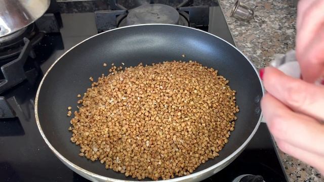 Гречневая каша с белыми грибами.#рецепт