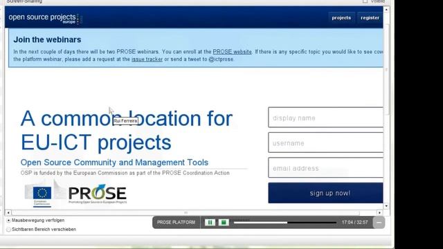 PROSE Online Platform   Features and functions of the PROSE platform