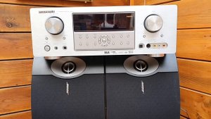Marantz SR5002 Amplifier with 7.1 channel surround sound played on  Bose 301V Speakers