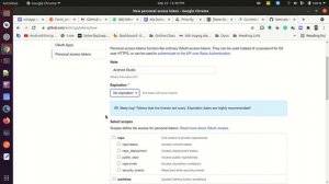How to create Github token
