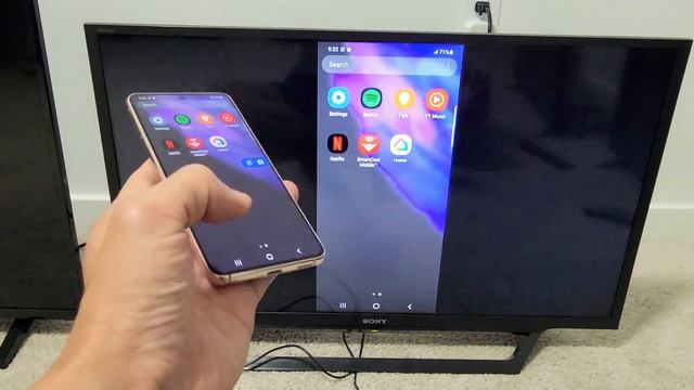 Galaxy S21/S21+ : How to Wireless Screen Mirror to Sony Bravia Smart TV смотреть онлайн