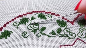 Бэкстич или шов "назад иголку" | Вышивка крестиком