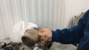 Замена некачественного пламегасителя на Mitsubishi Outlander