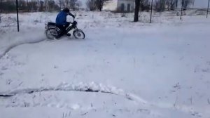 покатушки на мопеде Дельта, зима, 2013 (4)