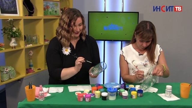 Роспись стакана акрилом | Творим и вытворяем смотреть онлайн